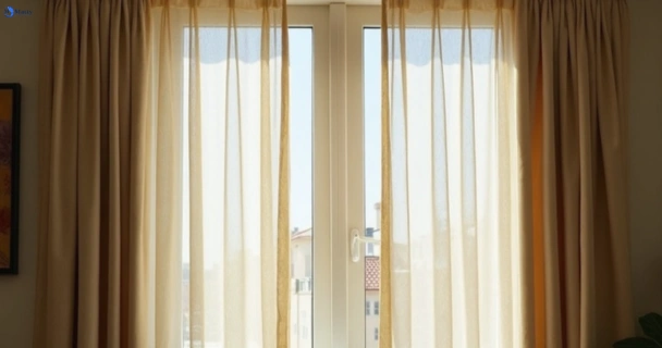 Dusty and dull curtains in chipping-norton-nsw before steam cleaning